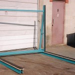 Floor Mounted Glass Storage Rack