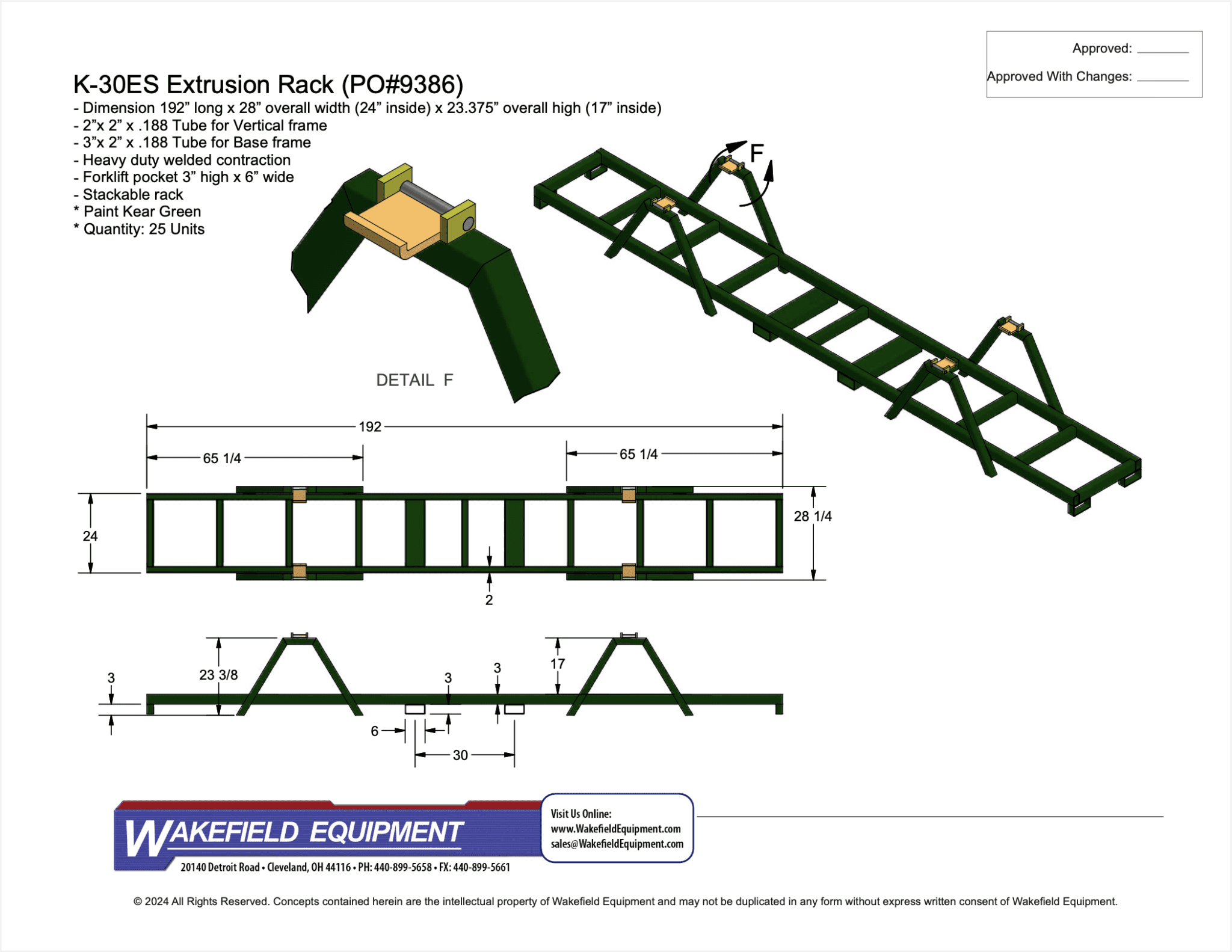 Collapsible & Stackable Extrusion Shipping Racks - Wakefield Equipment